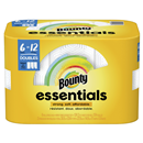 Bounty Essentials Select-A-Size Paper Towels, White, Double Rolls