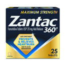 Zantac 360 Maximum Strength, Antacid Heartburn Prevention and Relief, Tablets