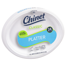 Chinet Classic White Platters 24 ct