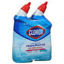 Clorox Toilet Bowl Cleaner, Clinging Bleach Gel, Ocean Mist, 2-24 Fl Oz