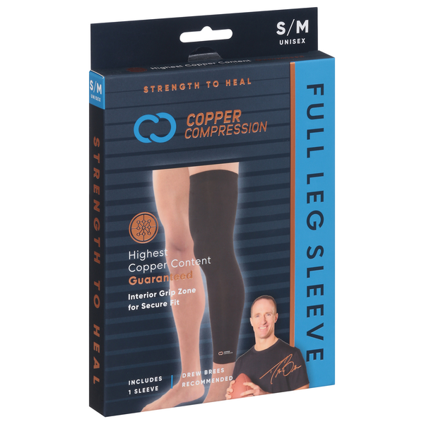 COPPER HEAL Compression Sleeve Recovery Knee Brace Guaranteed S 