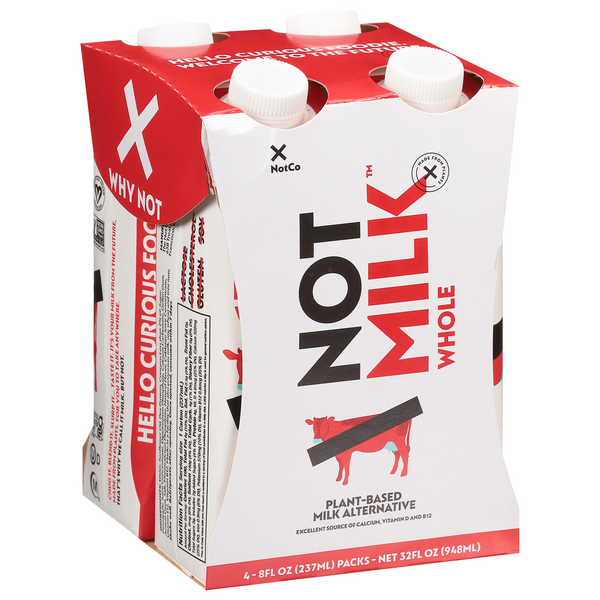 NotMilk Whole Plant-Based Milk Alternative 4Pk | Hy-Vee Aisles