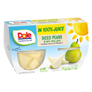 Dole Diced Pears in 100% Fruit Juice 4-4 oz Cups