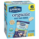 Lundberg Family Farms Organic Rice Cake Minis, Sea Salt, 6-1 oz Bags