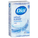 Dial White Antibacterial Deodorant Soap Bars 8-4 Oz