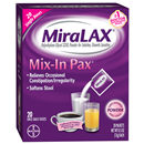 MiraLAX Mix-In Pax Single Dose Packets Unflavored/Grit Free Laxative Powder 20Ct
