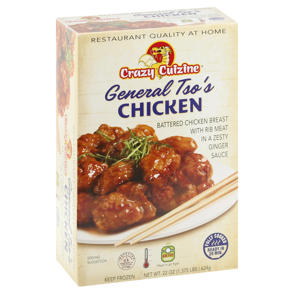 Crazy Cuizine Battered Chicken Breast General Tso's Chicken 22 oz