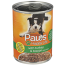 Paws Happy Life with Turkey & Bacon Dog Food Wet