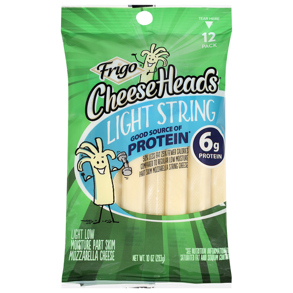 Frigo Cheese Heads Light String Cheese 12Ct | Hy-Vee Aisles Online