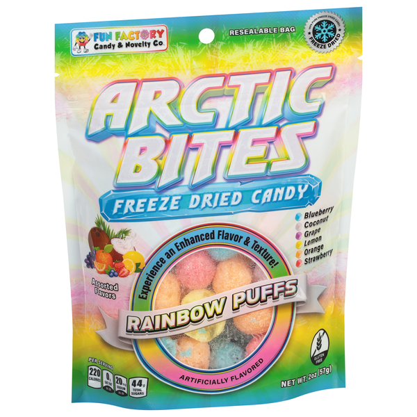 Arctic Bites Rainbow Puffs Freeze Dried Candy 2 oz | Hy-Vee Aisles ...