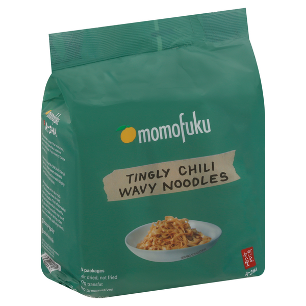 Momofuku Tingly Chili Wavy Noodles, 5-3.75 oz Packs | Hy-Vee