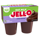 Jell-O Oat Milk Pudding Cups, Chocolate, 4Ct