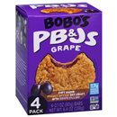 Bobo's PB&Js, Grape, 4-2.1 oz