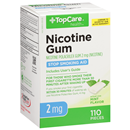 Top Care Nicotine Polacrilex Gum 2 Mg Stop Smoking Aid, Mint Flavor