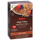 Hy-Vee Maple & Brown Sugar Instant Oatmeal High Fiber 8-1.58oz. Packets