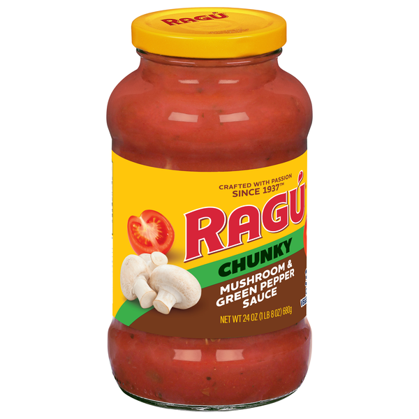 Ragu Mushroom & Green Pepper Chunky Sauce | Hy-Vee Aisles Online ...