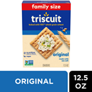 Triscuit Original Whole Grain Wheat Crackers, Family Size