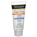 Neutrogena Clear Face Sunscreen, Oil-Free, Broad Spectrum SPF50