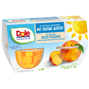 Dole No Sugar Added Yellow Cling Diced Peaches 4-4 oz Cups