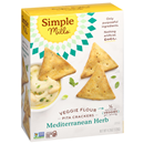 Simple Mills Pita Crackers, Veggie Flour, Mediterranean Herb