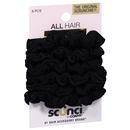 Scunci Hair Scrunchies Black