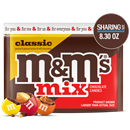 M&M'S Classic Mix of Peanut, Peanut Butter & Milk Chocolate Candy, Sharing Size