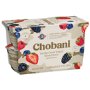 Chobani Mixed Berry On Bottom Vanilla Low-Fat Greek Yogurt 4- 5.3 Oz