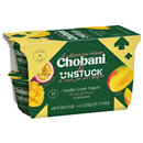Chobani  & Unstuck  Low-Fat, Vanilla Greek Yogurt, Tropical Fruit On the Bottom, 4-5.3 oz