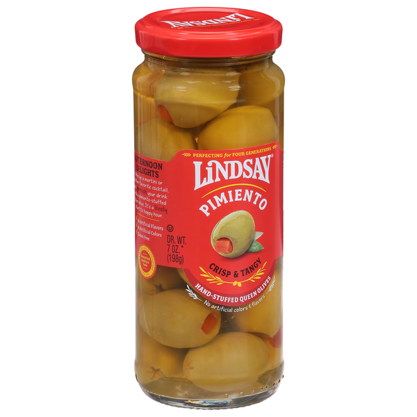 Lindsay Spanish Queen Olives Stuffed with Pimiento | Hy-Vee Aisles