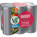V8 V-Fusion +Energy Diet Strawberry Lemonade Vegetable & Fruit Juice 6Pk