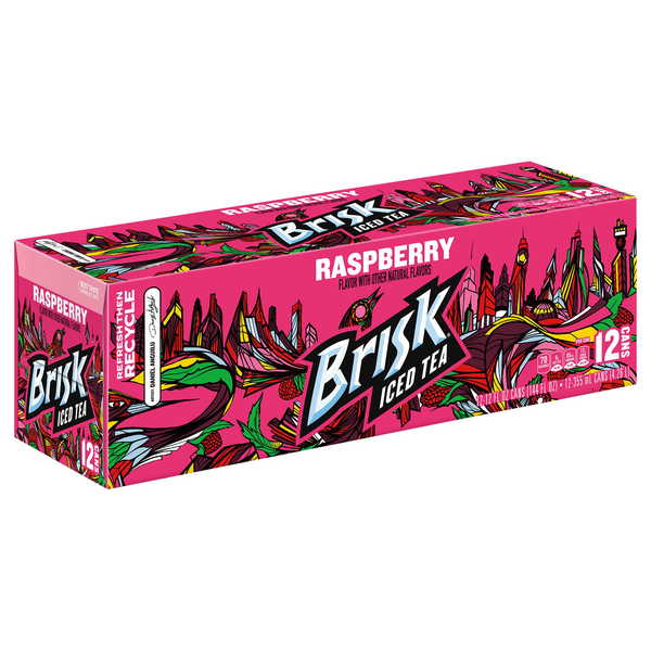 Brisk Iced Tea Variety Pack - Pack of 15 , 4 different Flavors