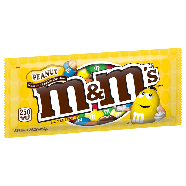 M&M'S Red, White & Blue Peanut Chocolate Candy, Sharing Size, 10.7 oz Bag, Chocolate
