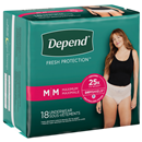 Depend For Women Fit-Flex Incontinence Underwear, Maximum Absorbency, M, Blush