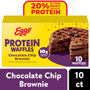 Eggo Protein Frozen Waffles Chocolate Chip Brownie 10 Count