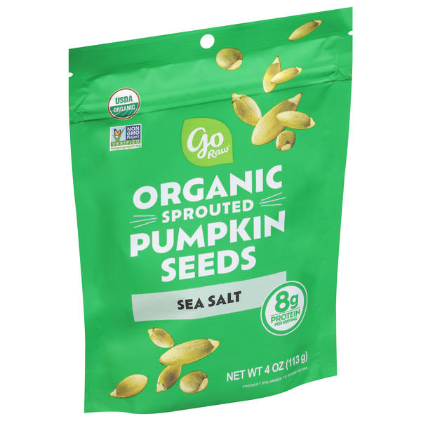 Go Raw Organic Sprouted Pumpkin Seeds With Sea Salt | Hy-Vee