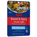 Hy-Vee Chunk Light Sweet & Spicy Tuna in Water Free-School Caught