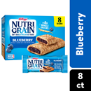 Kelloggs Nutri Grain Blueberry Cereal Bars 8-1.3 oz Bars