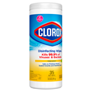 Clorox Disinfecting Bleach Free Crisp Lemon Cleaning Wipes 35 Count
