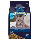 Blue Buffalo Wilderness Natural Mature Dry Cat Food for Cats 7+ Years, High-Protein and Grain-Free Diet, Supports Immune System Health and Energy to Stay Active, Chicken