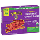 Annie's Organic Bunny Fruit Snacks Berry Patch 20-.8 oz Pouches