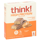 think Creamy Peanut Butter Protein Bars, 5-2.1 oz Bars