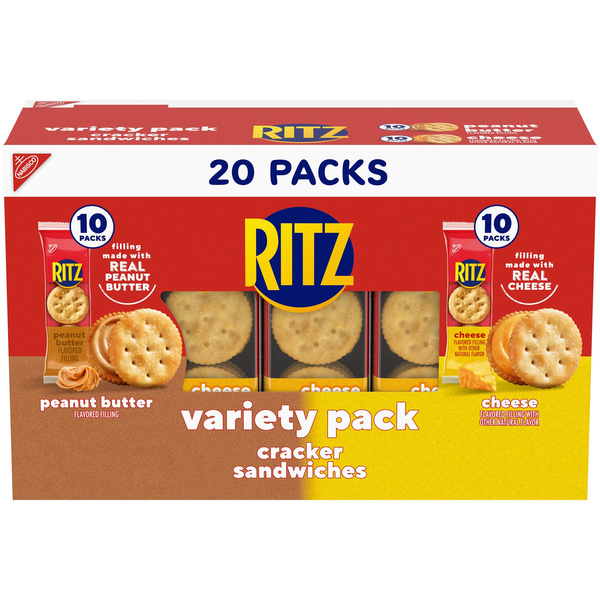 Ritz Peanut Butter and Cheese Sandwich Crackers Variety Pack