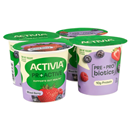 Activia ProActive Mixed Berry Pre + Probiotic Low Fat Yogurt, 4Ct