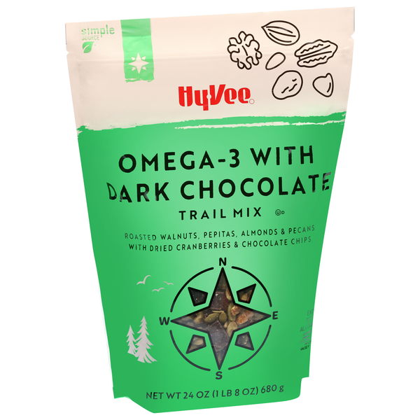 Hy-Vee Trail Mix, Omega-3 With Dark Chocolate | Hy-Vee Aisles