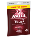 Halls Cough Drops, Sugar Free, Black Cherry Flavor, Economy Pack
