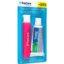 TopCare Travel Toothbrush with Crest Complete Toothpaste