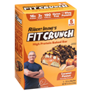 Fitcrunch Baked Bar, High Protein, Caramel Peanut 5-1.62oz. Bars