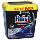 Finish Dishwasher Detergent, Quantum, Value Pack, 62Ct