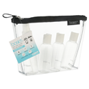 Basics Purse Kit With Bottles, Clear, Water Resistant