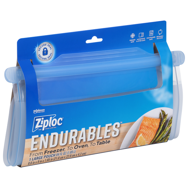 Ziploc Slider Freezer Bags, Quart, 64 ct 